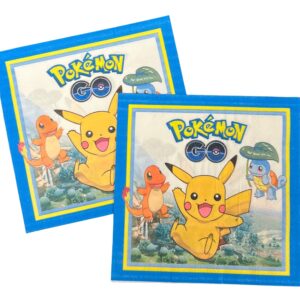 Pokemon Luncheon Napkins - 20 Napkins