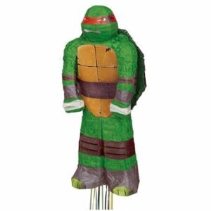 Teenage Mutant Ninja Turtles Pull-String Pinata "Raphael" -1 Pinata or 4 Pinata/Case