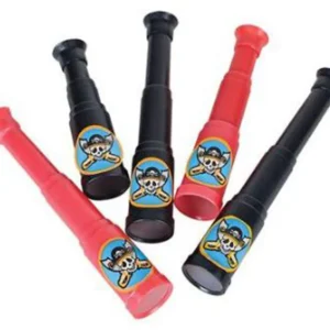 Collapsible Toy Pirate Telescope - 12 Pieces/Bag