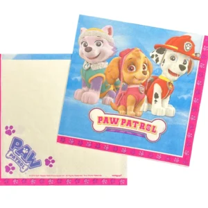 Paw Patrol-Skye Pink Luncheon Napkins - 16 Napkins or 192 Napkins/Unit