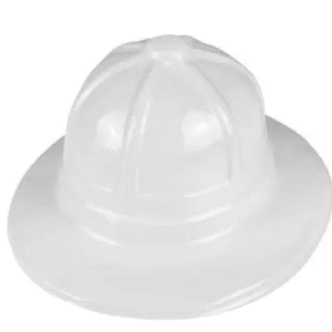 Plastic Safari Hat, White - 12 Hats/Pack