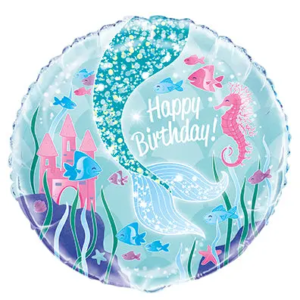 Mermaid Foil Balloon - 1 Each