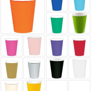 Solid Color Paper Cups, 9oz - 50/Pack