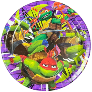 Teenage Mutant Ninja Turtles-Mutant Mayhem 9" - 8 Plates/Pack or 96 Plates/Case