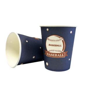 Baseball Party 9oz Paper Cups - 8 Cups