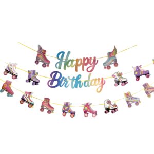 Retro Roller Skate Tripple Banner - 3 Banners/Pack