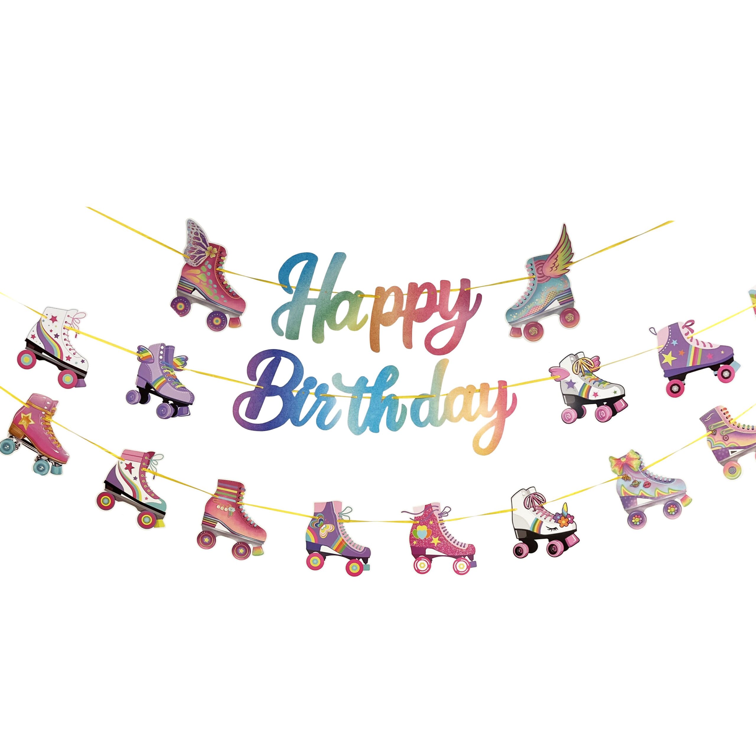 Retro Roller Skate Tripple Banner - 3 Banners/Pack