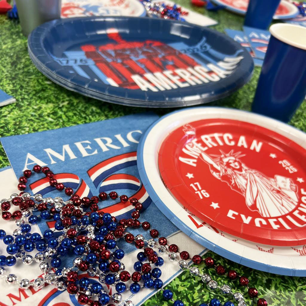 America's 250th 7" Plates - 8 Plates/Pack or 96 Plates/Case - Image 2